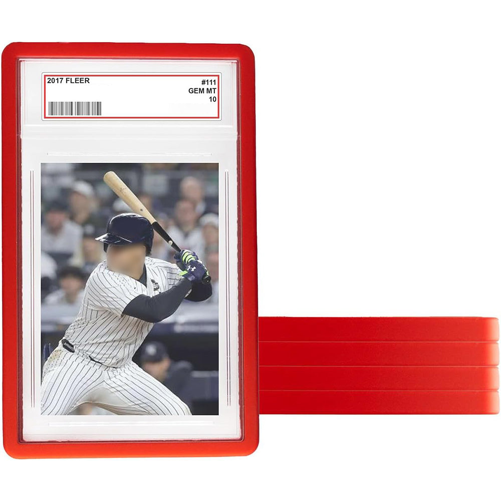 Graded Card Protector Cover for PSA Card Cases Protective Sleeve-Red