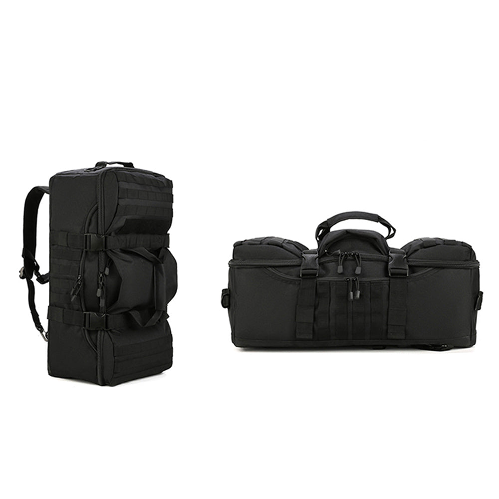 60L Military Tactical Backpack Trekking Rucksack Travel Sports Duffle Bag Black