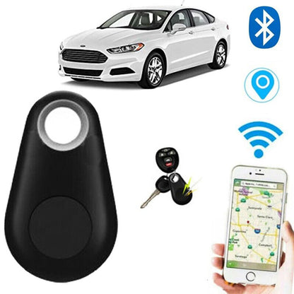 Wireless Smart GPS Tracker Bluetooth Alarm Locator for Kids Pets Wallet Keys Anti Lost Black