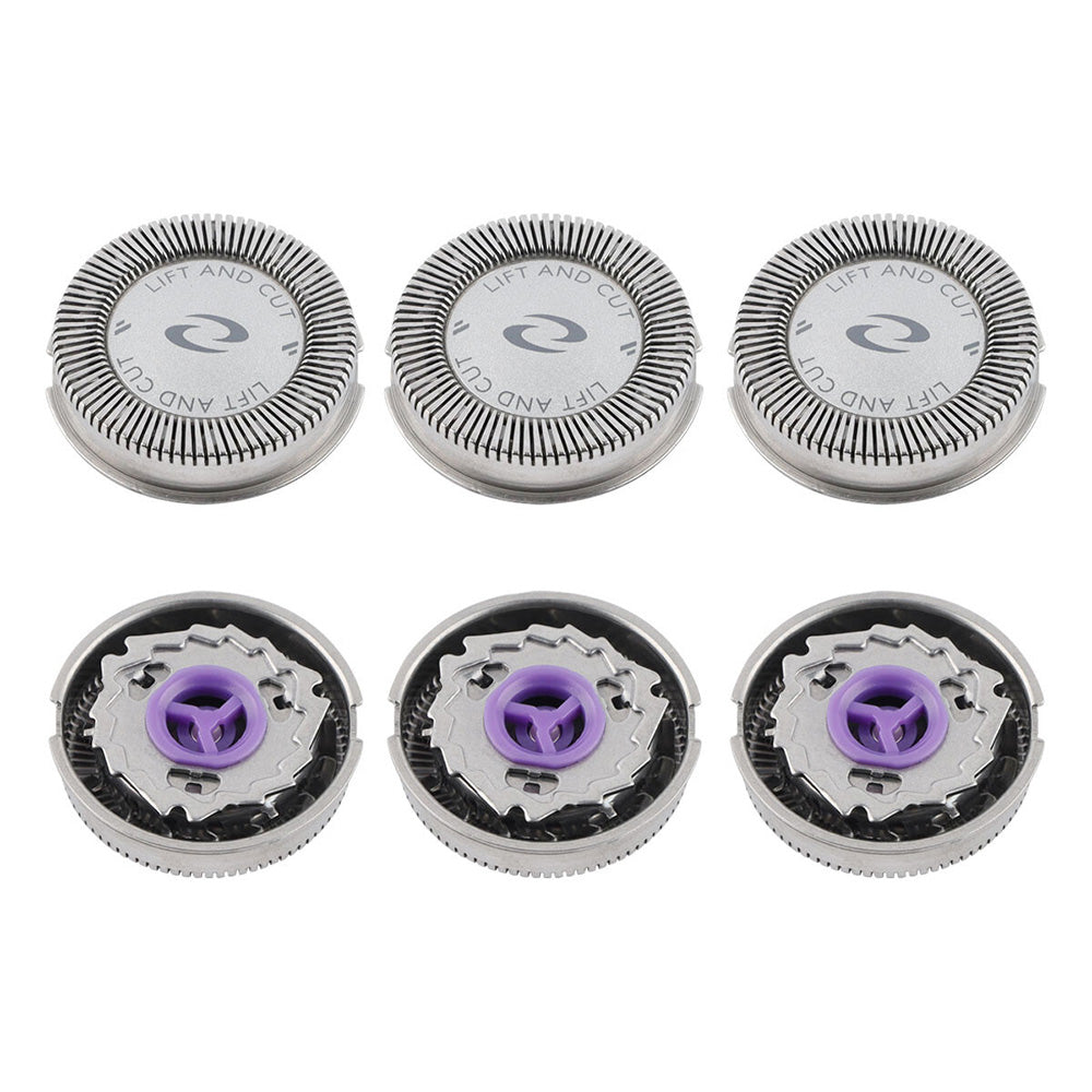 3 Pcs Replacement Shaver Head Blades Compatible With Philips HQ56 Series