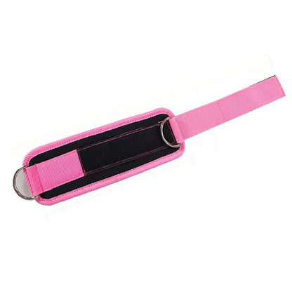 Resistance Bands Set for Legs & Glutes with Ankle Cuffs Home Gym Workout Pink