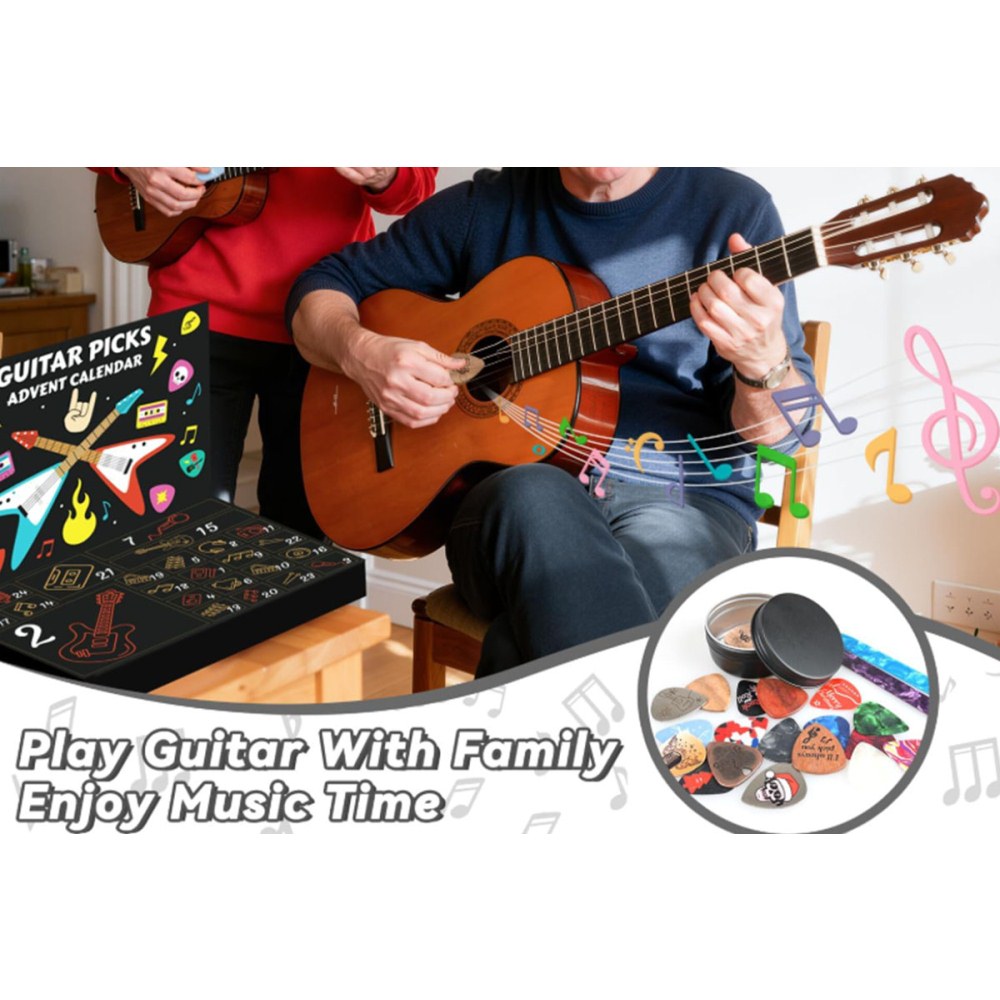 Guitar Picks Advent Calendar Christmas Gift