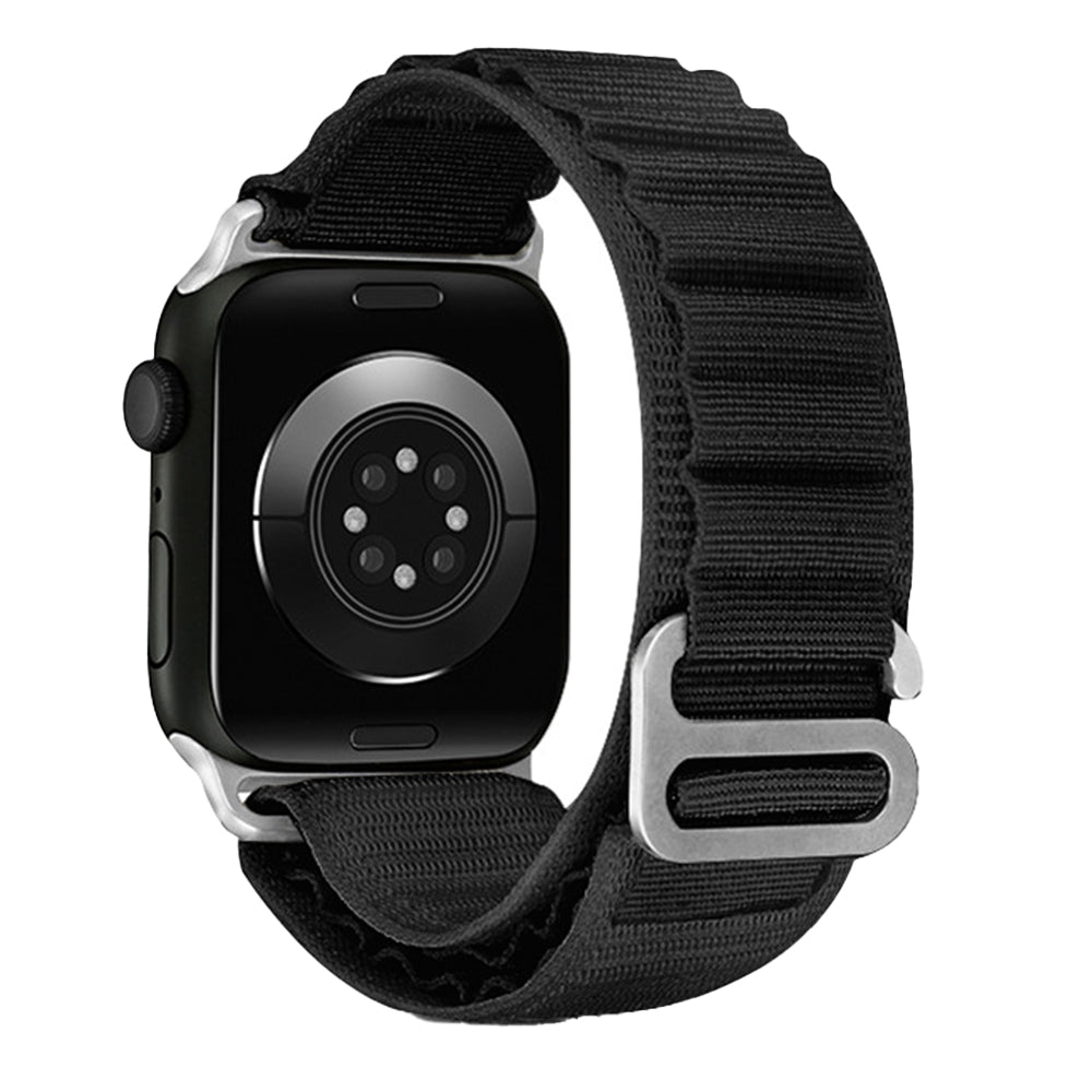 Alpine Loop Watch Band Strap Compatible Sport Soft Watch Band  with Apple iWatch-Black