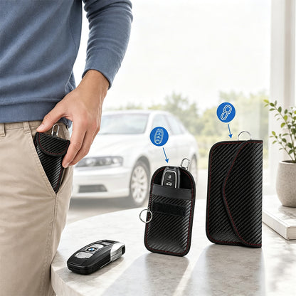 3 Piece Carbon Fiber Key Fob Holders