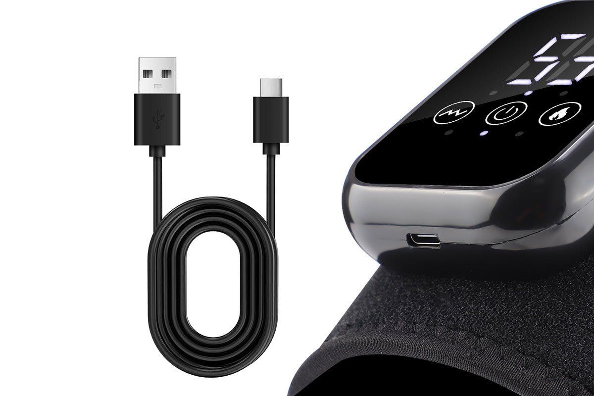 2Pcs Knee Massager with Heat Vibration Electric Heated Knee Brace with 3 Levels