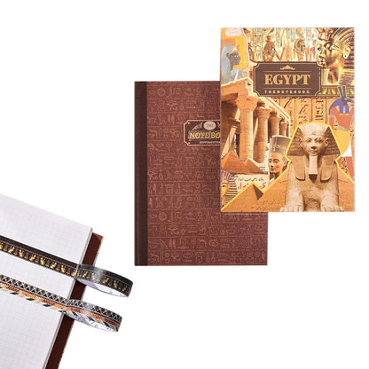 2Pcs Scrapbook Kit Bullet Junk Journal Kit with Scrapbooking Supply-Egyptian