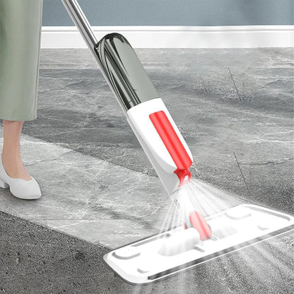 Microfiber Spray Mop Flat Dust Mop Dry Wet Mop for Wood Tile Ceramic Floor Cleaning Red