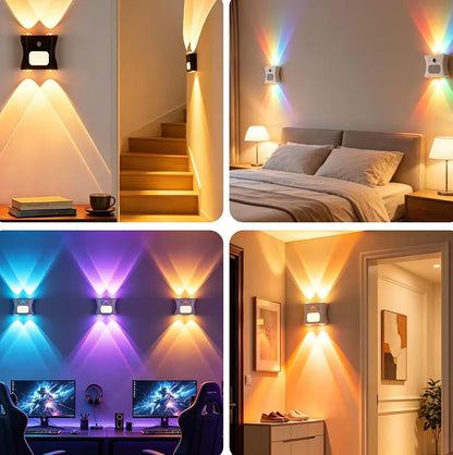 RGB Motion Sensor Night Light 16 Colors Remote Control