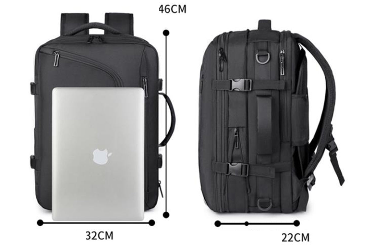 Vacuum Backpack with Pump Compression Travel Business Backpack with Laptop Sleeve