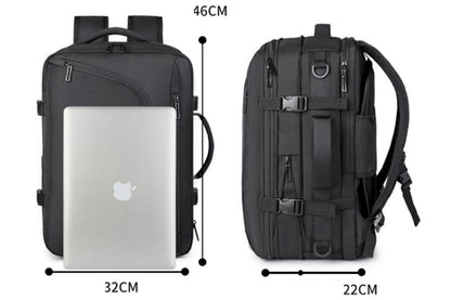 Vacuum Backpack with Pump Compression Travel Business Backpack with Laptop Sleeve
