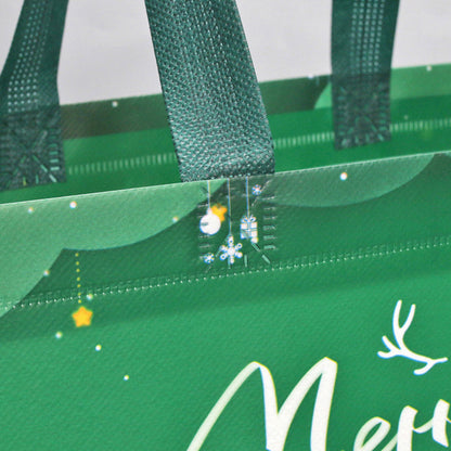 12PCS Large Reusable Christmas Gift Bags Holiday Tote Bags for New Year Party Supplies