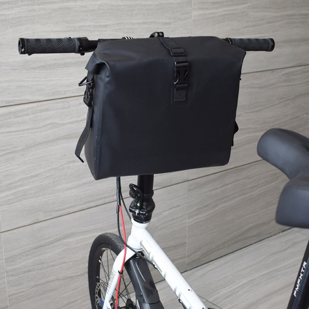 9L Bike Handlebar Bag ââ‚?Cycling Front Frame Tube Storage Pouch