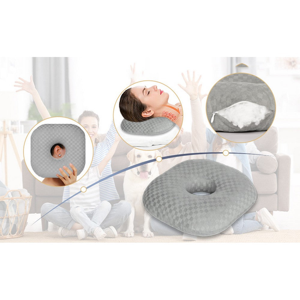 Ear Piercing Pillow for Side Sleepers with an Ear Hole for CNH and Ear Pain
