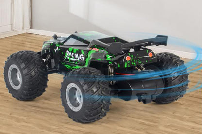 Remote Control Car 2.4GHz Rc Car Two Rechargeable Batteries Truck Toys with LED