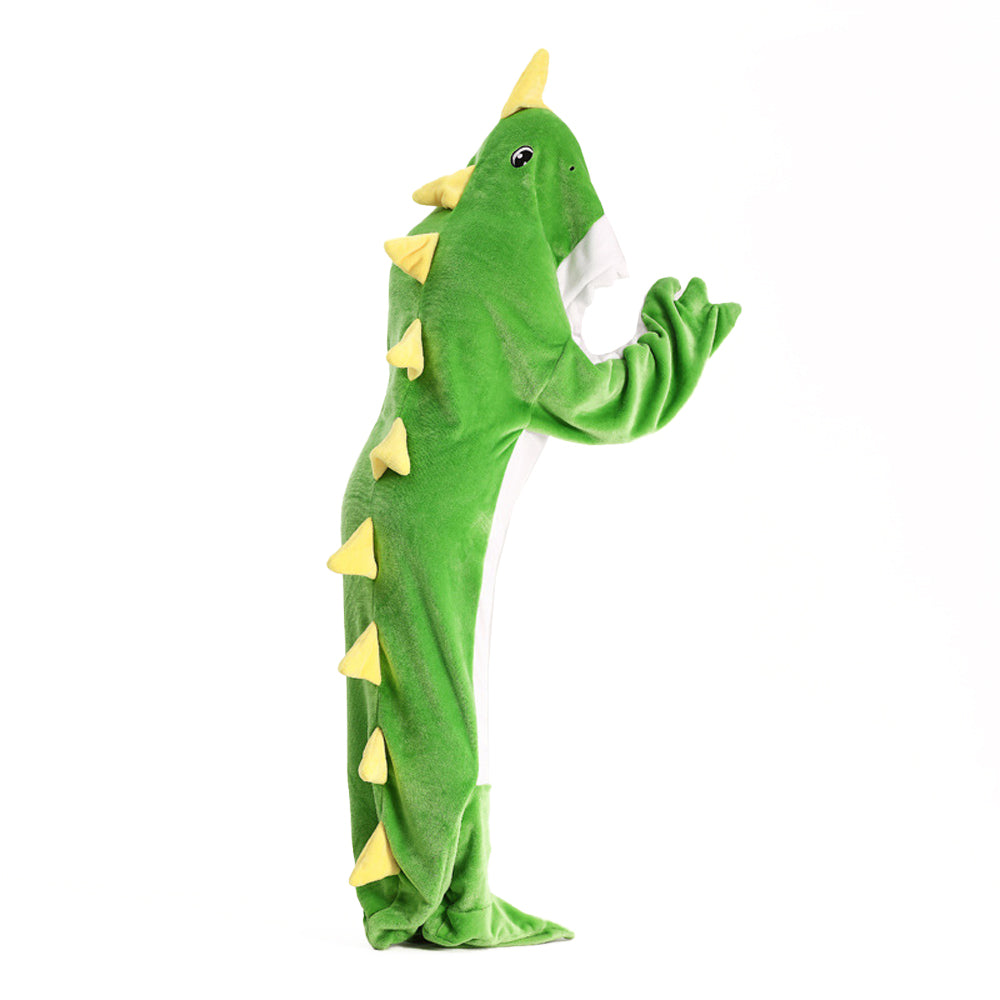 Dinosaur Hoodie Hooded Onesies Wearable Blanket for Adult