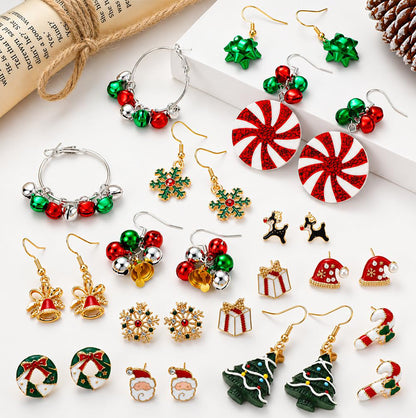 Christmas 24 Day Earring Advent Calendar Gift Box for Women