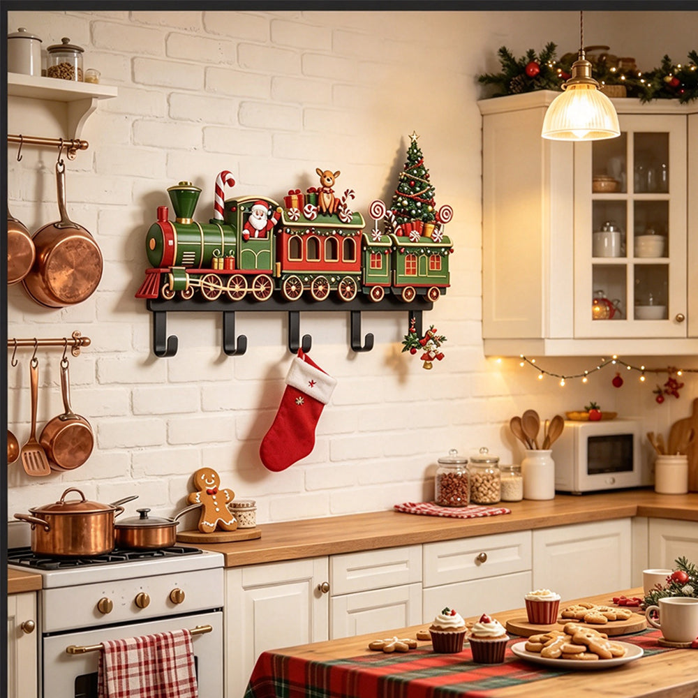Christmas Wall Hanger Shelf Christmas Storage Rack with Light