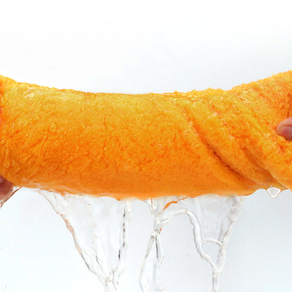 2Pcs Set Quick Absorbent Drying Hair Caps with Bow-Knot Hair Turban Wrap for Women Style 1