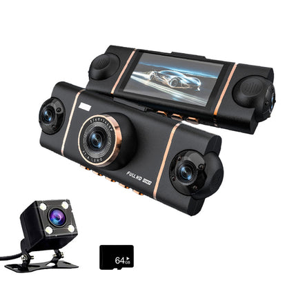 4 Channel Dash Cam Built in WIFI And App Control Car Camera With 64G Card