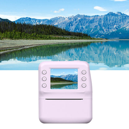 Instant Print Camera 1080P HD Portable Digital Camera with 32GB TF Card Gift Purple