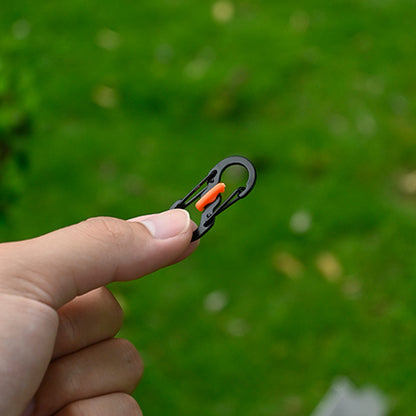 6Pcs Anti Theft S Carabiner Locking Keychain Clip Twist Lock Mini Carabiner Clip