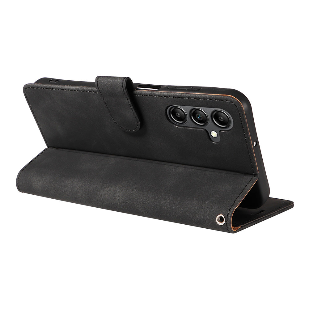 RFID Protective Flip Wallet Case for Samsung A17 A37 and A57 - Black