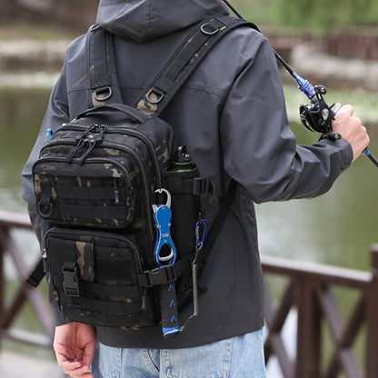 Tactical Backpack Outdoor Assault Fishing Bag with Camouflage