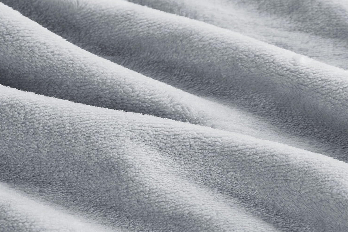 Mink Feel Blanket Soft Cozy Throw Blanket Flannel Blanket -Grey