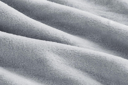 Mink Feel Blanket Soft Cozy Throw Blanket Flannel Blanket -Grey
