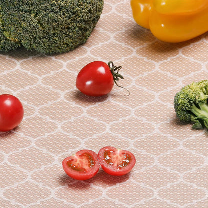 Thick Waterproof Shelf Liner for Kitchen Cabinets Refrigerator & Vanity Drawers Style 1