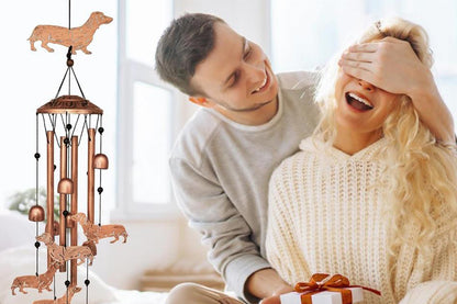 Wind Chime for Outside Patio Garden -Dachshund
