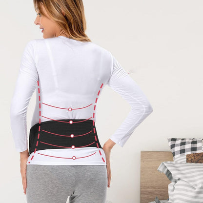 Maternity Belt Pregnancy Belly Band for Back Pain Relief Abdominal Support-Black