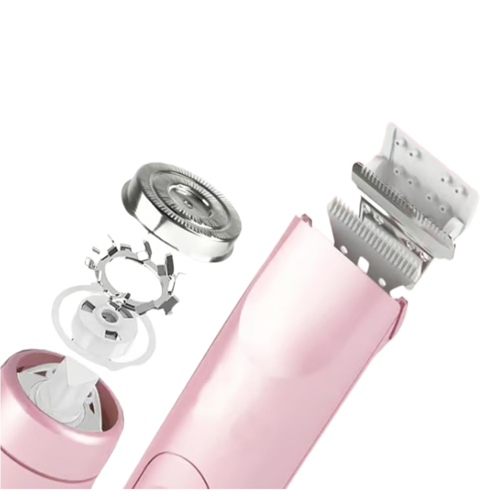 Double-Head Hair Trimmer 2-in-1 Lady Shaver - Pink