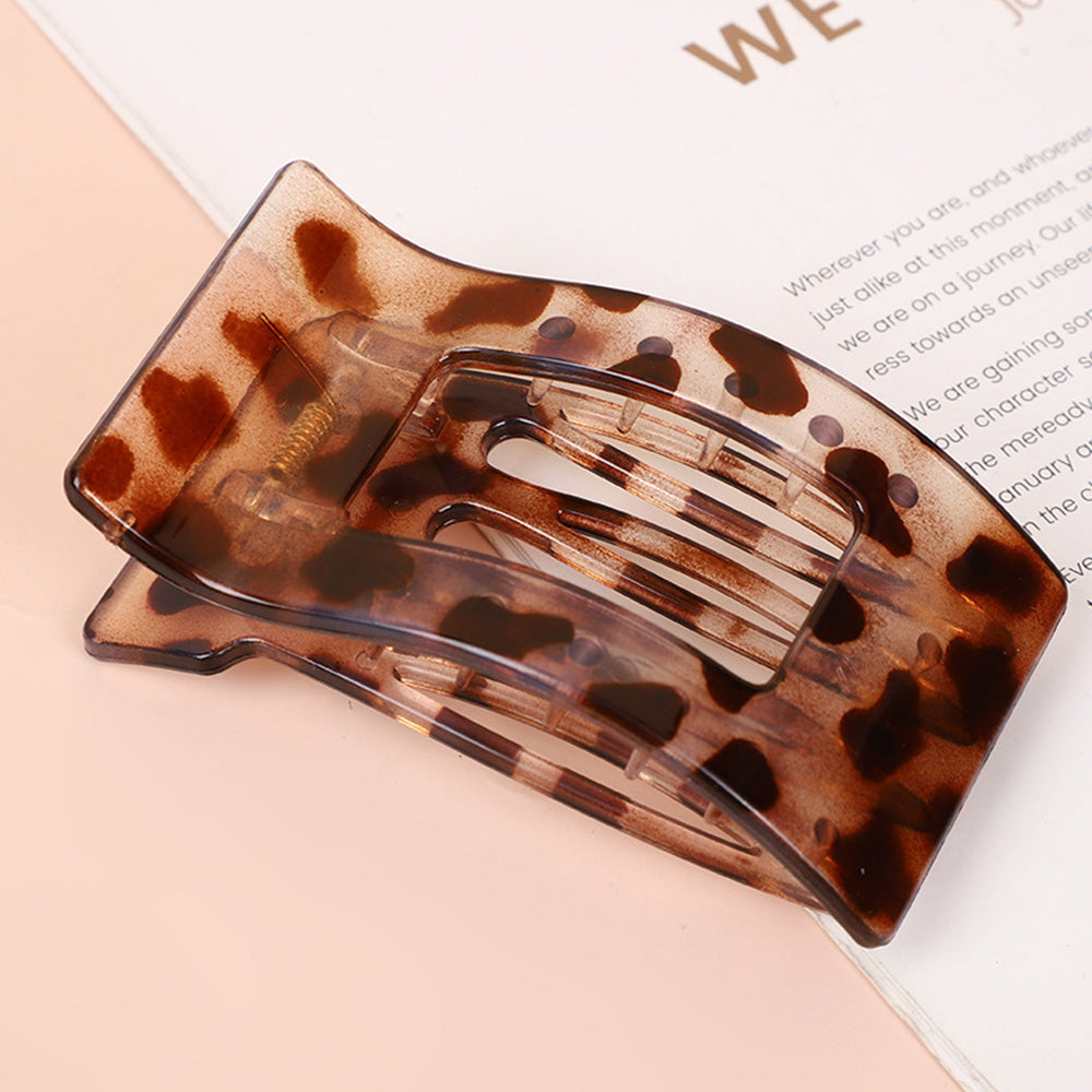 4PCS Large Flat Hair Clips Rectangle No-Slip Claw Clips for Women Style 1