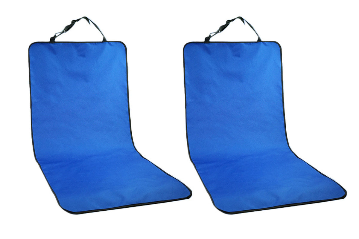 2Pcs Nonslip Waterproof Durable Car Universal Fit Interior Backseat Dog Seat Covers-Blue
