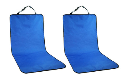 2Pcs Nonslip Waterproof Durable Car Universal Fit Interior Backseat Dog Seat Covers-Blue