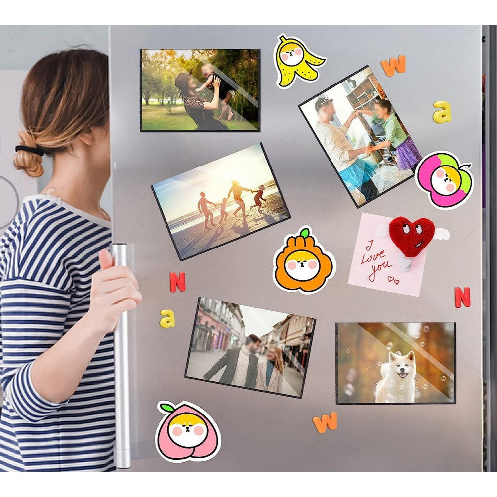 Magnetic Picture Frame for Refrigerator Photo Magnets Sleeves