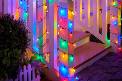 7M Solar Strawberry String Lights Waterproof Christmas Decor-Multicolor