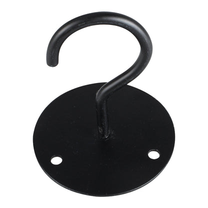 2Pcs Ceiling Swag Hook Metal Plant Bracket Wall Mount for Hanging Plants Black