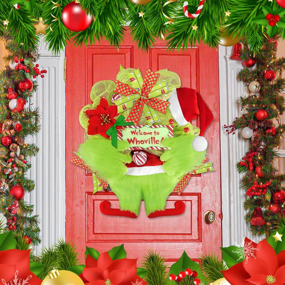 Elves Arm Leg Head Ornaments Christmas Tree Topper Decorations Xmas Party Gift -Style 1