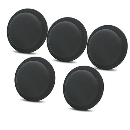 5PCS Self-Adhesive Silicone Airtag Case for Apple Air Tag Tracker Sleeve Cover Holder Black