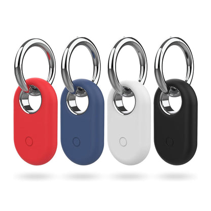 4Pcs Compatible with Samsung Galaxy SmartTag2 Silicone Case All-Round Protection Smarttag2 Holder with Keychain Style 1