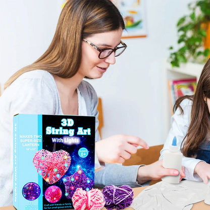 3D String Art Kit for Kids Light Up String Light Toys Arts and Crafts Set
