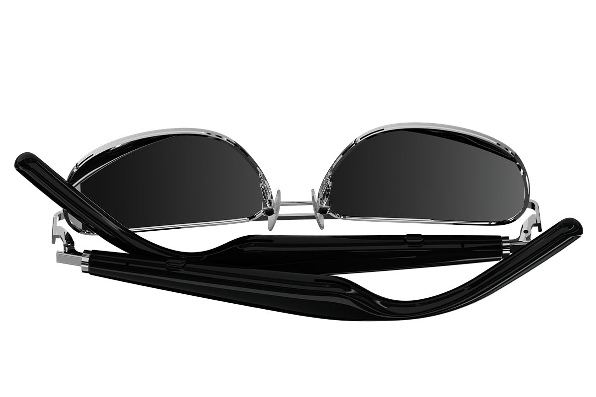 Smart Bluetooth Sunglasses Built-in Open Ear Music and Speaker for Men and Women -Black