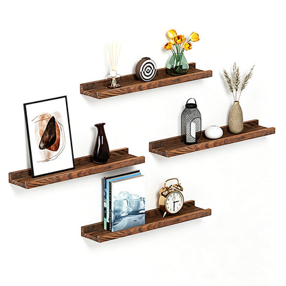 2Pcs Wall Mounted Vinyl Record CD Storage and Display Shelf