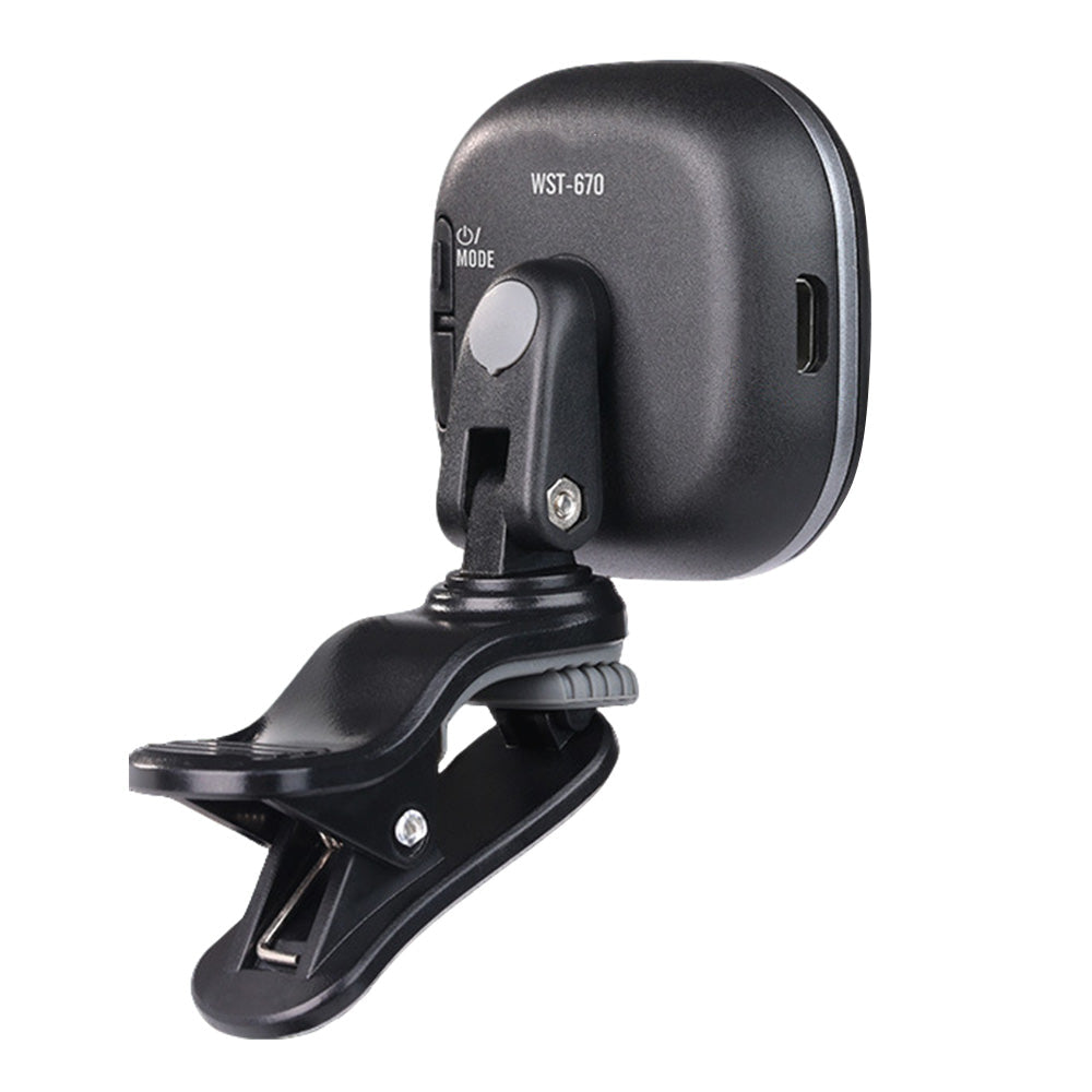 Rechargeable Automatic Clip-On Guitar Tuner for Guitar Violin and Ukulele