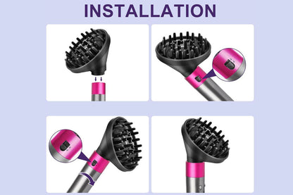Upgraded Diffuser Attachment for Dyson Airwrap Styler HS01 HS05 Converts to Hair Dryer Nozzle -Grey