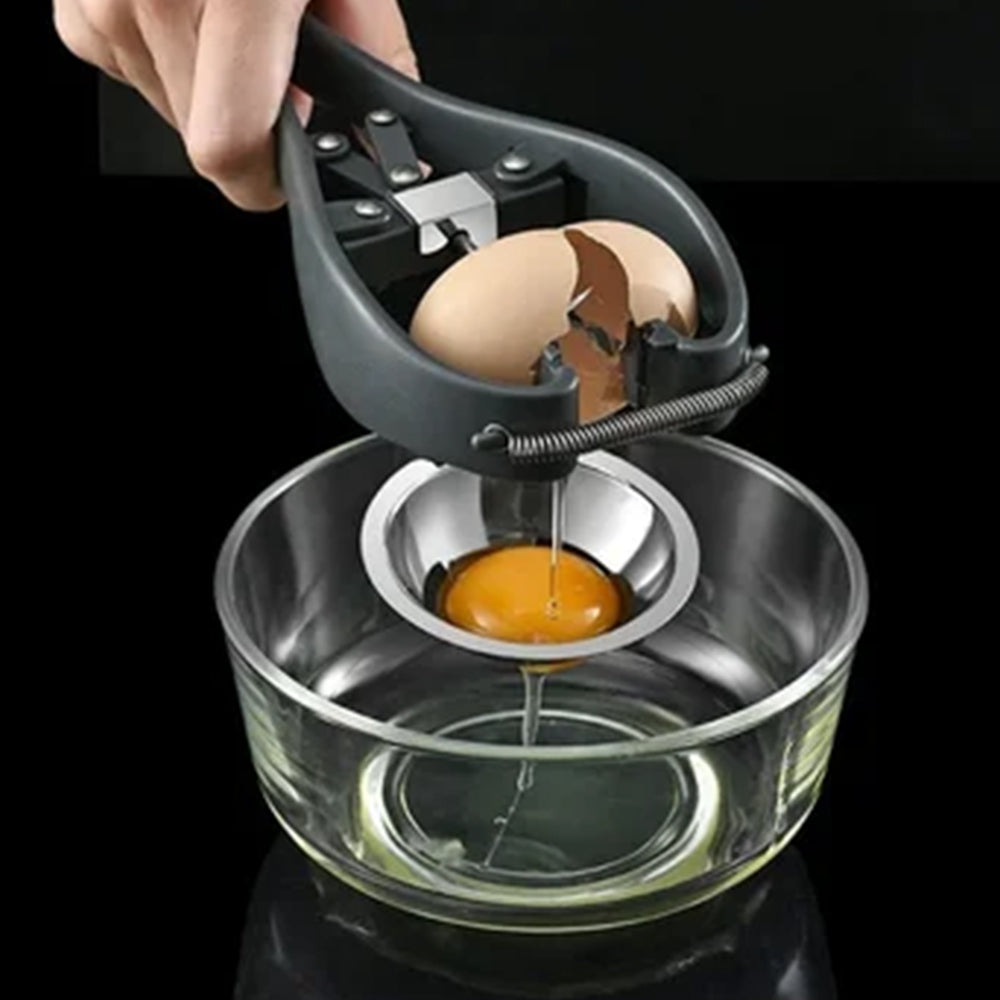 Egg Cracker Egg Separator  Handheld Egg Opener Kitchen Gadget