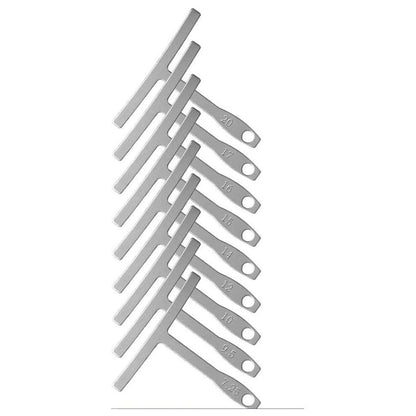 15Pcs Guitar Luthier Measuring Tool Set String Action Ruler Understring Radius Gauge Guitar Radian Ruler Kit