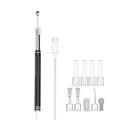 Ear Wax Removal Endoscope Earwax Remover Tool Ear Camera Ear Otoscope with 6 LED Lights -Black